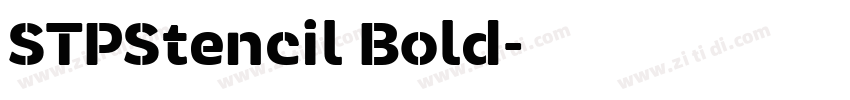 STPStencil Bold字体转换